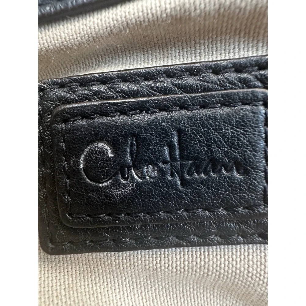 COLE HAAN BLACK LEATHER HOBO HANDBAG SHOULDER BAG Purse So Soft!